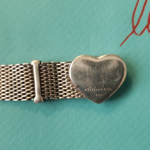 Tiffany Mesh Heart Buckle Bracelet - Picture 13 of 15